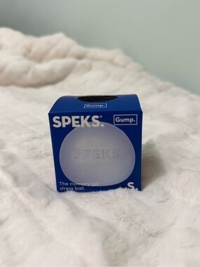NEW SPEKS Gump Memory Gel Stress Ball - Light Blue
